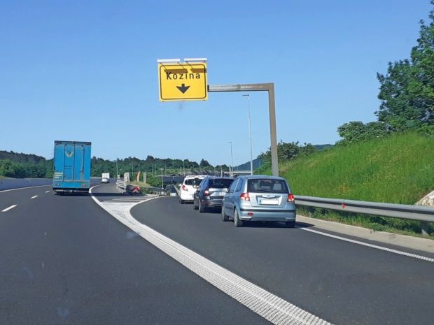 The construction site in Kozina threatens the safety of the highway