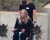Christina Applegate was brought to the set in a wheelchair due to illness